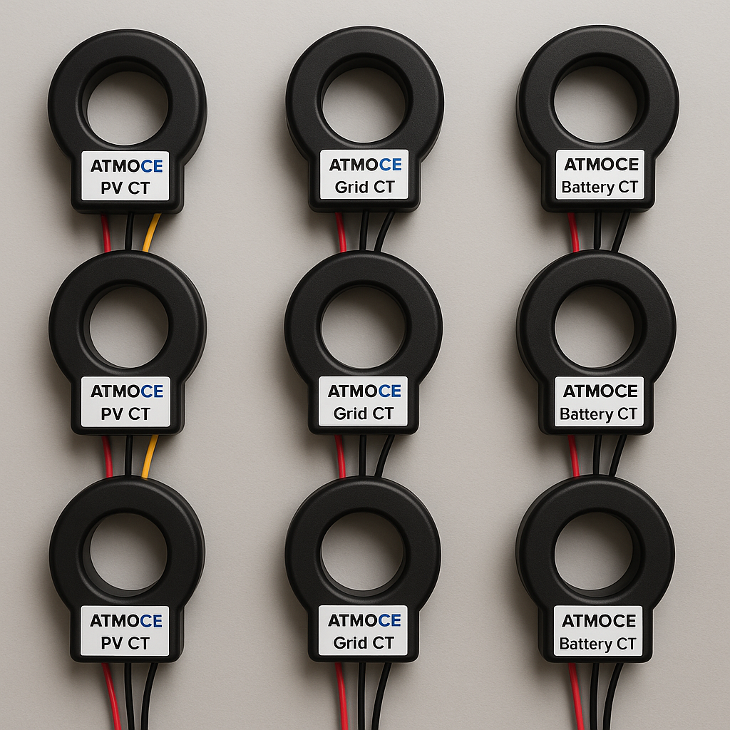Atmoce CT kit (3-phase) - PV CT, grid CT, battery CT
