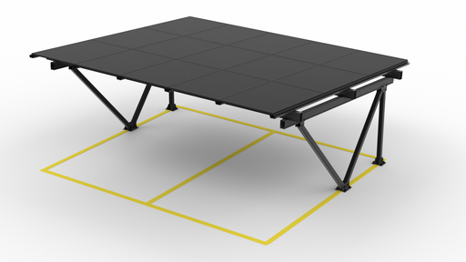 [P&P3810] FR kit copertină fotovoltaică pentru 2 mașini